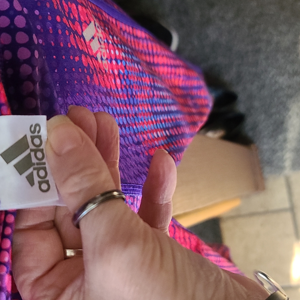 Fushia Adidas active leggings sz 6x girls - Picture 6 of 7